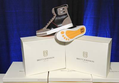 Fly Footwear - Free kicks from the Brett Johnson Collection were some of the gifts given out at the suite. The line is an upscale lifestyle streetwear brand by the son of BET's founders Robert L. Johnson and Sheila Johnson. (Photo: Angela Weiss/BET/Getty Images for BET)