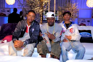 Social Swaggin' - Jay Are, C-Smooth and Yung of Cali Swag District stopped by the Ford Focus Social Media Lounge on Saturday. CSD is nominated for a BET Award for Best Group.