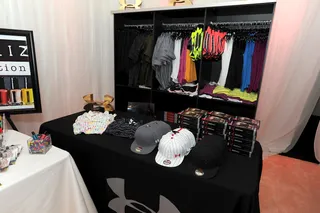 Got Gear? - Sports apparel company Under Armour had merchandise on hand in the Celebrity Gift Suite — ranging from hats to underwear.&nbsp;(Photo by Earl Gibson/PictureGroup)