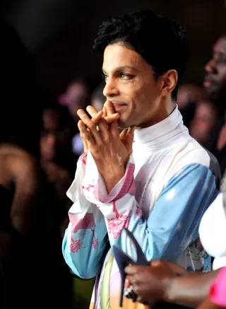A Prince Among Men - Prince is clearly pleased as he watches the 2010 BET Awards.&nbsp; (Photo: Frank Micelotta/PictureGroup)