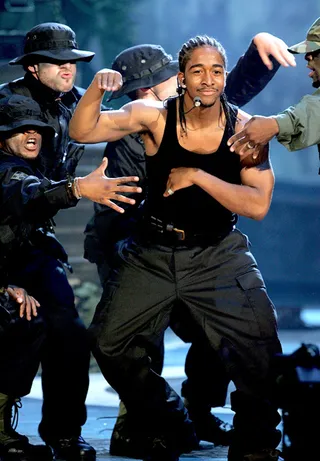 Spotlight - With the success of his sexy single "Touch," helped by it's dance-centered music video which paid homage to Michael Jackson's "The Way You Make Me Feel," Omarion was ready to show the world he was set for solo superstardom. At the 2005 BET Awards, the singer/dancer made everybody a believer. (Photo: Kevin Winter/Getty Images)