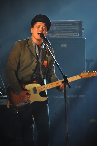 Bruno's Got Soul November 10, 2010 - The soulful Bruno Mars, influenced by Michael Jackson and Elvis Presley, gave the 2010 Soul Train Awards a taste of what was to come.&nbsp;(Photo: Moses Robinson/Getty Images)