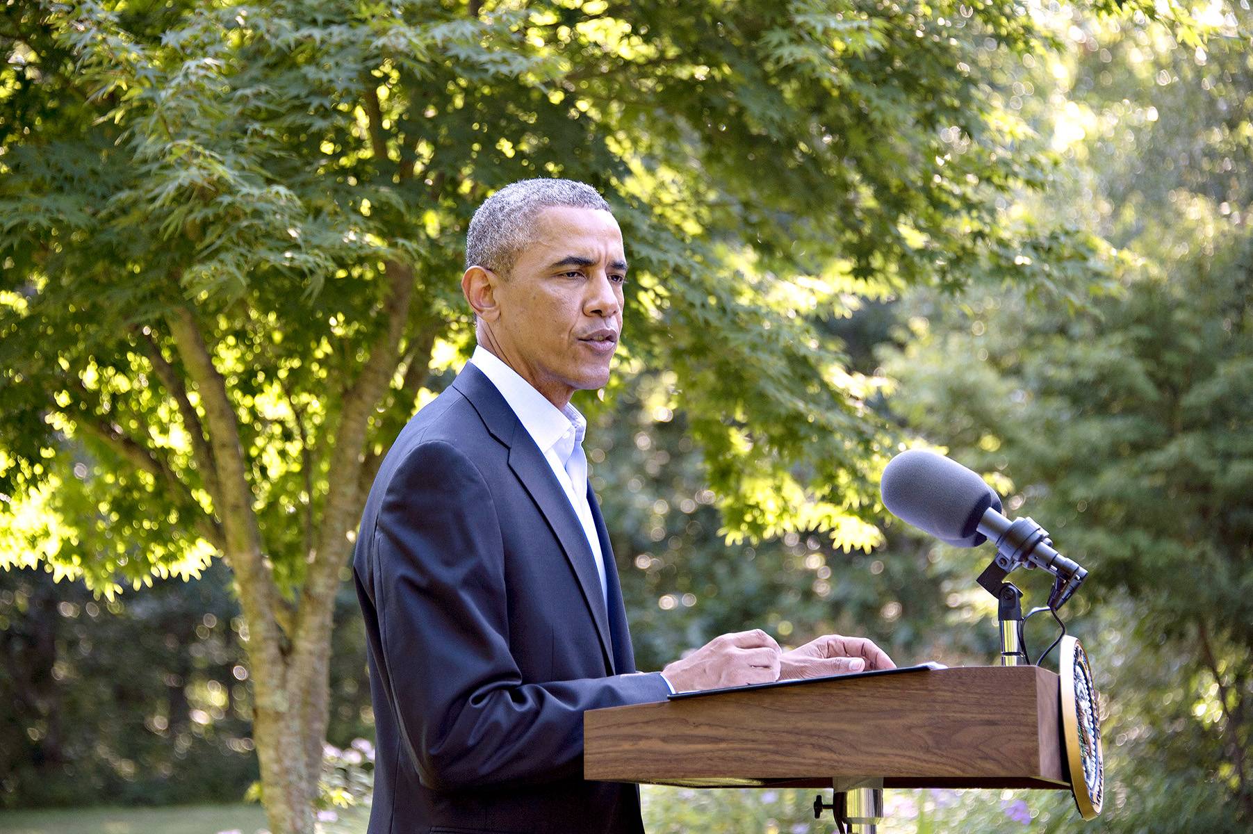 Obama Calls for 'Peace and Calm' in Ferguson