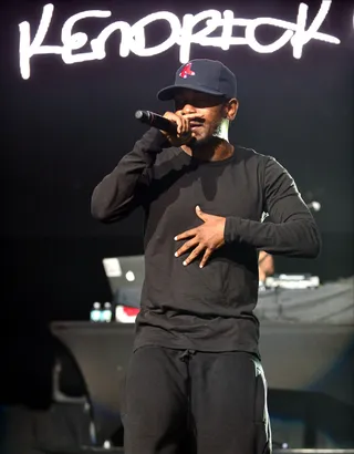 Sweet 16: Best Featured Verse: Kendrick Lamar, &quot;Control&quot; (Big Sean feat. Kendrick Lamar and Jay Electronica) - When &quot;Control&quot; dropped, the Internet stopped and paid homage to new legend Kendrick Lamar for a job well done and an intensity that had been missing from the game. A year later and we're still all feeling it as one of the hottest hip hop moments of the decade.   (Photo: JLN Photography/WENN.com)