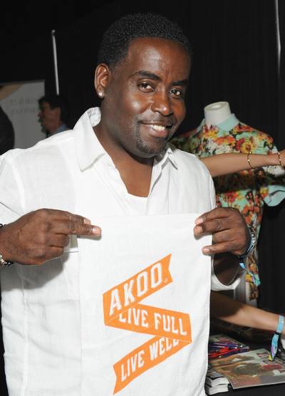 Akoo for You - Actor/Comedian Gary &quot;G Thang&quot; Johnson&nbsp;shows off a piece of Akoo swag from T.I's clothing brand.&nbsp;(Photo: Angela Weiss/BET/Getty Images for BET)