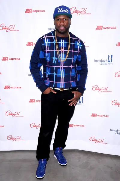 The Giver - 50 Cent attends the kick-off event for his partnership with Century 21 Department Store to support Tuesday's Children, a charity that helps families affected by 9/11.&nbsp;(Photo: Ilya S. Savenok/Getty Images for Century 21 Department Store)