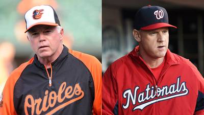 MLB Names AL, NL Manager of The Year - Major League Baseball named Buck Showalter and Matt Williams its American League and National League Manager of the Year, respectively, on Tuesday.&nbsp;Showalter led the Baltimore Orioles to 96 victories, their highest win total since 1997, as they won the AL East division. Williams also led the Washington Nationals to 96 wins, as they were crowned NL East division champions.(Photos from left: Mitchell Layton/Getty Images, Thearon W. Henderson/Getty Images)