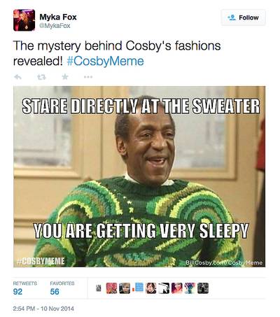 Bill Cosby Meme Request Backfires - Man is ?delivered? from homosexuality in viral video, plus more national news.&nbsp;? Natelege Whaley (@Natelege_)  On Monday, comedian Bill Cosby tweeted his followers and asked them to turn him into a meme using the website BillCosby.com/CosbyMeme. What followed were memes that brought Cosby?s rape and sexual assault allegations to the surface. ?I just Googled 'Bill Cosby' and 'Rape,'? one meme said. ?Define 'drugged,'&quot; said another. ?Over a dozen women have accused me of being hilarious,? was also another meme.   (Photo: Myka Fox via Twitter)