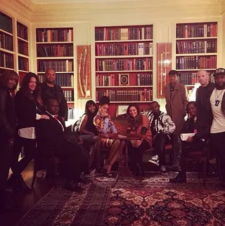&quot;West Wing Posse!! We wanna be O.P.A. so bad!!! #DayAtTheWhiteHouse&quot; - (Photo: Rihanna via Instagram)