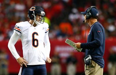 Bears Coach: Cutler Has to Play Better - There's plenty of blame to go around with the Chicago Bears to explain why they're 3-6 this season, including Sunday night's brutal 55-14 loss to the Green Bay Packers. While Bears coach Marc Trestman isn't singling out Jay Cutler, he does feel like the franchise quarterback deserves a share of the blame. &quot;He didn't play well enough yesterday, and we didn't play well enough,&quot; Trestman told ESPN on Monday. &quot;I'm certain he'd take accountability for that. But it's very clear he did not play well enough yesterday. We can't sugarcoat that. At the same time, we didn't play collectively well enough as a team.&quot; Cutler threw for 272 yards, a touchdown and two interceptions in Sunday night's loss.&nbsp;(Photo: Kevin C. Cox/Getty Images)