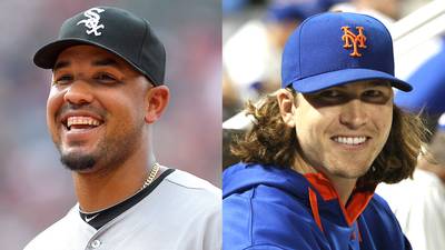 MLB Names AL, NL Rookie of the Year - Chicago White Sox&nbsp;first baseman Jose Abreu and New York Mets pitcher Jacob deGrom were named American League and National League Rookie of the Year, respectively, by Major League Baseball on Monday. Abreu hit 36 home runs and totaled 107 RBI, deGrom&nbsp;went 9-6 with a 2.69 ERA and 144 strikeouts in 22 starts this past season.(Photos from left: Jason Miller/Getty Images, Andy Marlin/Getty Images)
