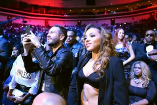 Tinashe  - Tinashe enjoys the show. (Photo: Earl Gibson/BET/Getty Images for BET)