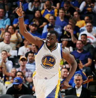Draymond Green Celebrates Warriors' Win Over Clippers - Draymond Green celebrates his career-high 24-point game in the Golden State Warriors 121-104 win over rival Los Angeles Clippers on Wednesday night. Big win for Dub Nation.(Photo: Warriors via Instagram)