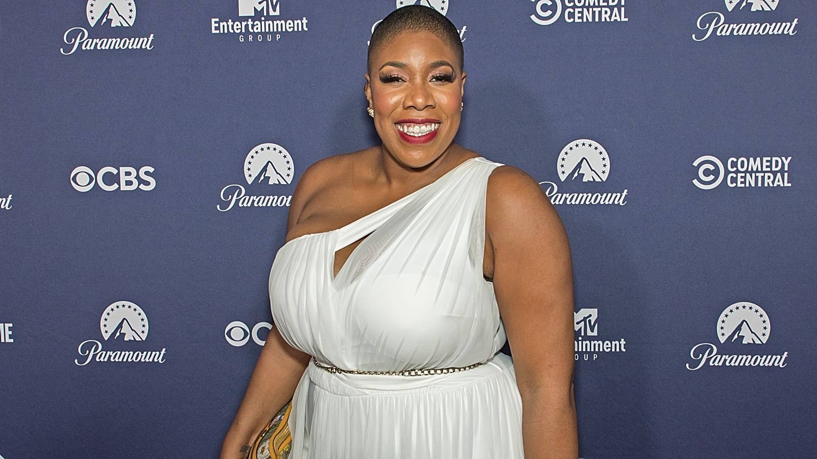 WASHINGTON, DC - APRIL 30: Symone Sanders attends Paramount’s White House Correspondents’ Dinner after party at the Residence of the French Ambassador on April 30, 2022 in Washington, DC 