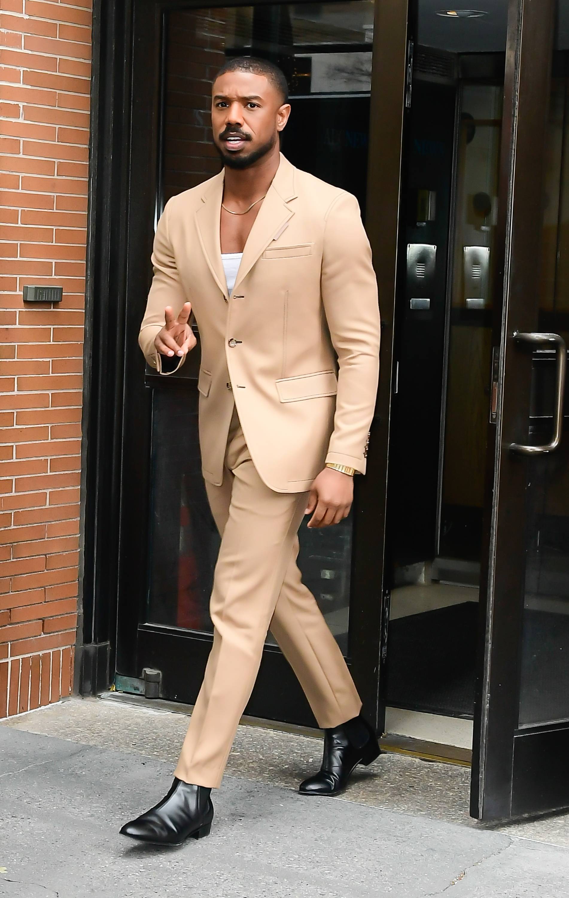 Michael B. Jordan has - Image 5 from Usher Debuts A New Hair Color In  Paris, And Fans Are Swooning Over His Wave Pattern: 'Watch This