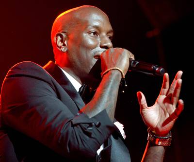 Go Hard or Go Home - Tyrese never gives anything less than 100 percent when he's at the mic.&nbsp;(Photo: Earl Gibson/BET/Getty Images for BET)