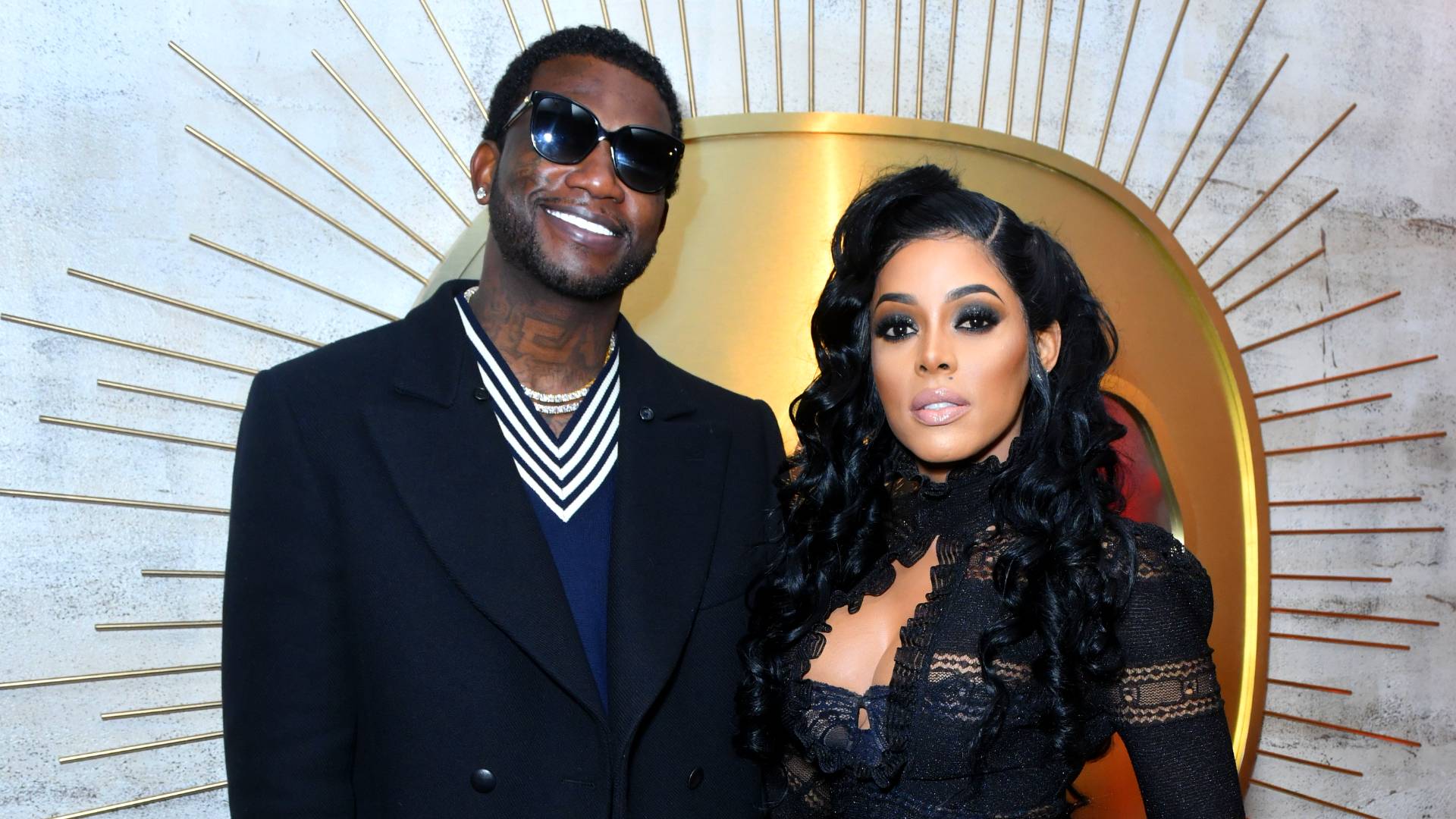  Gucci Mane (L) and Keyshia Ka'Oir attend the Warner Music Group Pre-Grammy Party in association with V Magazine on January 25, 2018 in New York City. 