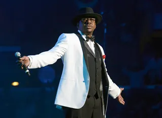 Bobby B - Bobby Brown&nbsp;enjoys the spotlight while performing on stage with his&nbsp;New Edition&nbsp;brethren at the 2013 BET Experience at Staples Center in Los Angeles.(Photo: Earl Gibson III/Getty Images for BET)