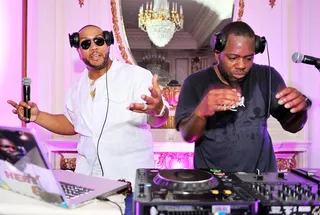 Move the Crowd - Timbaland and Freestyle Steve perform at the Revd Launch Event at the Palace Hotel in San Francisco.&nbsp;(Photo: Steve Jennings/Getty Images for Revd)