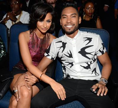 Coupled Up - Miguel brought his girl Nazanin Mandi as his date to the show, and gave her a special shoutout when he accepted his award for Best R&amp;B/Pop Vocal. &nbsp; (Photo: Kevin Mazur/Getty Images for BET)