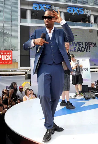 Hosting the Funny - Comedian Tony Rock was live on the red carpet, making A-list celebs laugh, working the camera and doing it all on his birthday.   (Photo: John Ricard/Getty Images for BET)