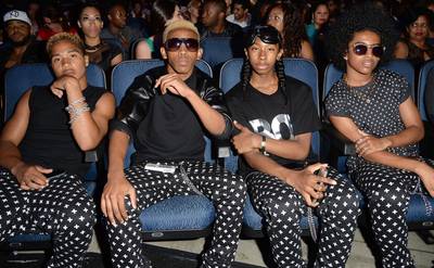 Behavin', For Now - Best Group nominees Mindless Behavior look relaxed during the show.  (Photo:&nbsp; Jason Merritt/BET/Getty Images for BET)