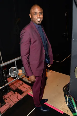 Purple Wayne - Let's Make a Deal host Wayne Brady hangs out back stage during the awards.  (Photo:&nbsp; Jason Merritt/BET/Getty Images for BET)
