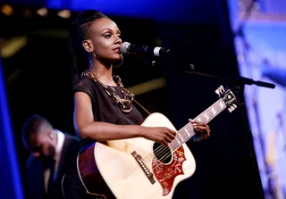 Stage Style - Fashion stylist Wouri Vice says, &quot;Tiara wants her style to express that she is fearless, beautiful and strong! And in finding a perfect performance look, two things are key: comfort and sex appeal.&quot;  (Photo: Kevin Winter/BET/Getty Images for BET)