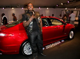Feelin' the Whip - Rapper Sean Kingston seems to really like the ride. And why not? The Ford Fusion is in a class of its own.   (Photo: Maury Phillips/BET/Getty Images for BET)