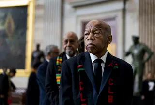 John Lewis Pays Respects To Elijah Cummings - John Lewis at Statuar Hall preparing to pay his respects to Rep. Elijah Cummings, another pillar in the fight for civil rights who passed away in October, 2019.