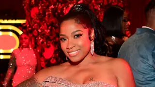 Toya Johnson attends Black Tie Affair for Quality Control's CEO Pierre Thomas, also know as Pee Thomas, at on June 2, 2021 in Atlanta, Georgia.
