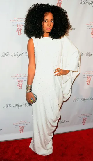 Solange Knowles - Solange helped raise awareness for cancer research by attending the star-studded Angel Ball benefitting Gabrielle’s Angel Foundation.(Photo: Andrew H. Walker/Getty Images)