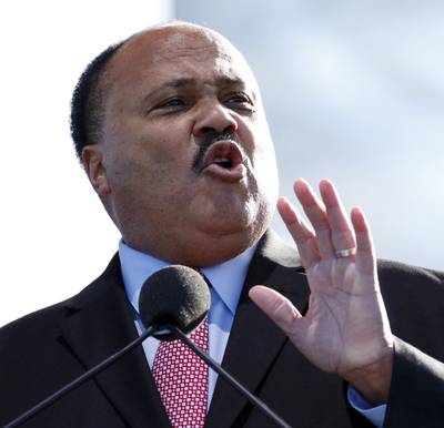 A Father's Legacy - Martin Luther King III said the memorial should serve as a catalyst to renew his father's fight for social and economic justice.&nbsp; The problem is the American dream of 50 years ago ... has turned into a nightmare for millions of people&quot; who have lost their jobs and homes, King said. (Photo: REUTERS/Yuri Gripas)