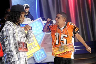 I'm the Champ - Freestyle Friday champion Yung Nut at BET's 106 &amp; Park (Photo: John Ricard / BET)