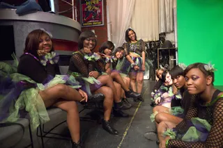 Ready for Their Close-Up - Wild Out Wednesday contestants wait backstage. (Photo: John Ricard / BET)