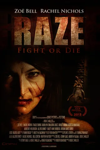 Raze: January 10 - This action horror film pits woman against woman in a fight for survival. Jamie (Rachel Nichols) awakens after being abducted and discovers she is in a modern-day coliseum where she and 48 other young women must kill each other to protect their loved ones. The film also stars Tracie Thoms.  (Photo: Courtesy of Cinipix)