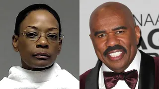 Mary Vaughn Woolridge on loosing custody of her son to her ex-husband Steve Harvey:&nbsp; - “Am I angry? Yes. I missed six years of my son’s life and I can’t get those years back.”  (Photos from left: Law Enforcement, Frederick M. Brown/Getty Images for NAACP Image Awards)
