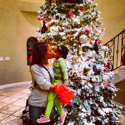 Christina Milian - It’s all love in the Milian household! The singer shares a sweet cuddle with her most prized gift, her baby girl, Violet.   (Photo: Christina Milian via Instagram)