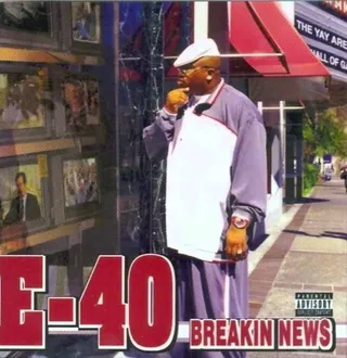 10. Breakin' News (2003) - With features from the Clipse, DJ Quik and Lil Jon, E-40 offered fans a well-rounded effort on 2003's Breakin' News. &quot;It was real lyrical, that's the main thing that stood out to me about that one,&quot; recalled 40. &quot;I flipped a bunch of different styles on there. One song in particular that's always stood out to me was 'That's a Good Look 4 U.'&quot;(Photo: Jive Records)&nbsp;