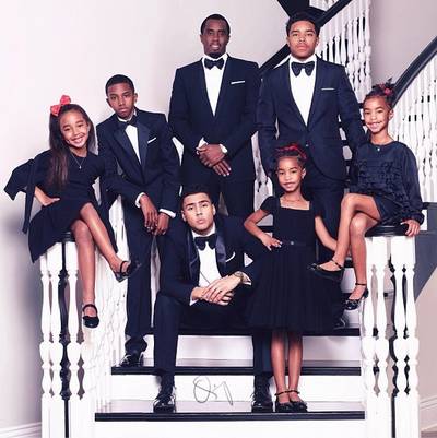 Quincy Combs&nbsp;@quincy - Happy holidays from the Combs fam! Diddy's oldest, Quincy, posted up the family's holiday card and the pic is great. It features the Revolt TV honcho and all his kids decked out in black ensembles. His girls are especially adorable.&nbsp;(Photo: Diddy via Instagram)