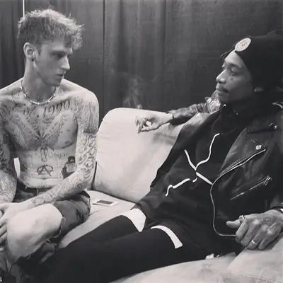 Wiz Khalifa @mistercap - We doubt Wiz and Machine Gun Kelly are discussing politics, but whatever it is, Wiz sure captured MGK's attention. Who knew Amber's hubby was such a philosopher?(Photo: wiz Khalifa via Instagram)