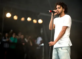 J. Cole - Back sharing the lyrics he spits best, J. Cole released the song “Jermaine’s Interlude” on DJ Khaled’s Major Key album, which dropped this month. The music touches on gun violence and the suffering that is caused because of the relationship between law enforcement and the communities they police. Some of his lyrics include: “Cause n****s is out here dying / From police that flash the siren / And pull up and just start firin' / N****s murkin’ each other.” The sounds give us chills as we feel the pain in his words.&nbsp;(Photo: Ollie Millington/Redferns)