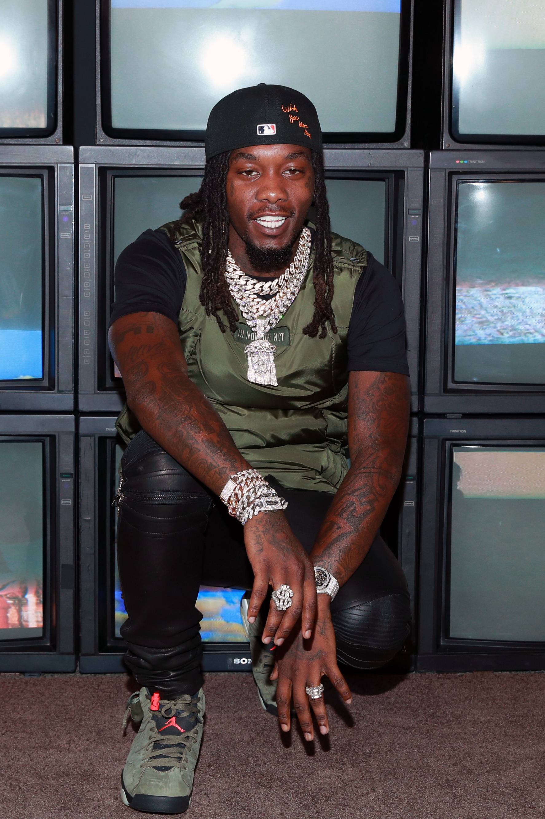 Perfectly Timed Offset Flexes His New 300K Rainbow Rolex Amid