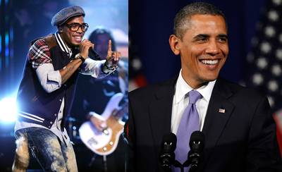 Nothing on Them - In September 2010, B.o.B showed young voters that the Republicans have nothing on President Obama and his team. The singer lent his talent to a 2010 Democratic fundraiser in order to encourage young Americans to hit the voting polls.(Photos, left to right: Kristian Dowling/PictureGroup; AP Photo/Matt Rourke)