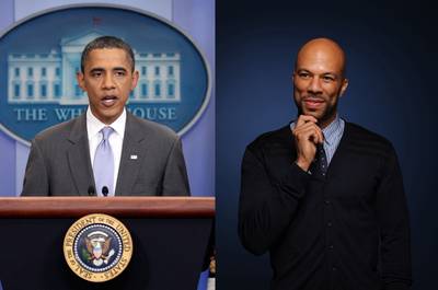 Obama Uses Common Sense - Who knew Common was a gangster rapper? Well at least that?s what conservatives tried to make him out to be when the president and first lady invited him to perform at a poetry event at the White House in May 2011.Citing a few lines taken out of context from &quot;Letter to the Law,&quot; an old song criticizing President George W. Bush, the right-leaning media tried to paint him as a cop killer. However, the Obamas stood behind the Grammy Award-winning rapper, and the show went off without a hitch, despite the naysayers.(Photos, left to right: AP Photo/Carolyn Kaster; Ray Mickshaw/PictureGroup/FOX)