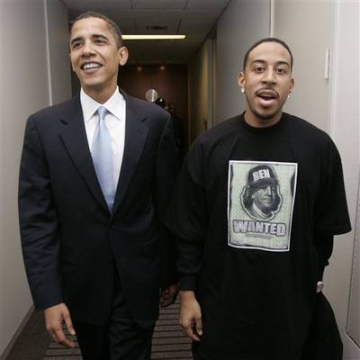 Rollout - In the final months of the 2008 election, then-presidential hopeful Barack Obama&nbsp;had embraced Atlanta rapper Ludacris, telling the media he had a few of his songs in rotation on his iPod. Obama later had to distance himself from Luda after the release of &quot;Politics as Usual,&quot; a song in support of Obama that called his former Democratic rival Hillary Clinton a b***h.(www.hiphop.popcrunch.com)