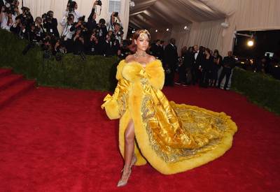 2015:&nbsp;China: Through the Looking Glass - In 2015, Rihanna&nbsp;made a grand entrance in a stunning Guo Pei robe! (Photo by Axelle/Bauer-Griffin/FilmMagic) (Photo by Axelle/Bauer-Griffin/FilmMagic)