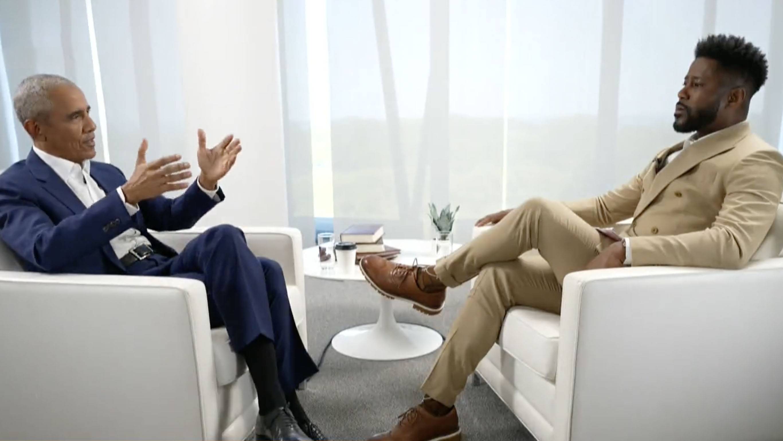 President Barack Obama Speaks To ‘CBS Mornings’ Co-Host Nate Burleson ...