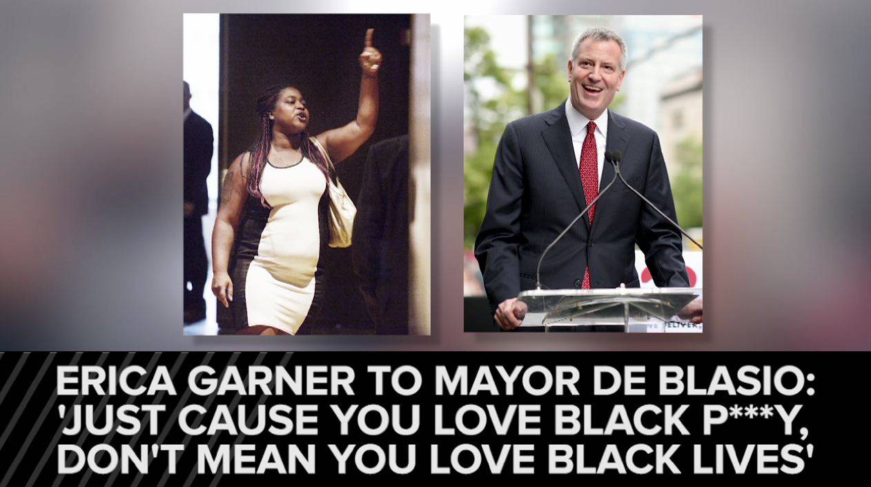 News, 2016, Erica Garner, Eric Garner, Twitter, New York, Mayor de Blasio, Bill de Blasio, Black Lives Matter, NYPD 