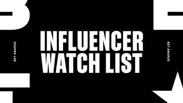 BET Awards 2021 Influencer Watch List logo in black and white.